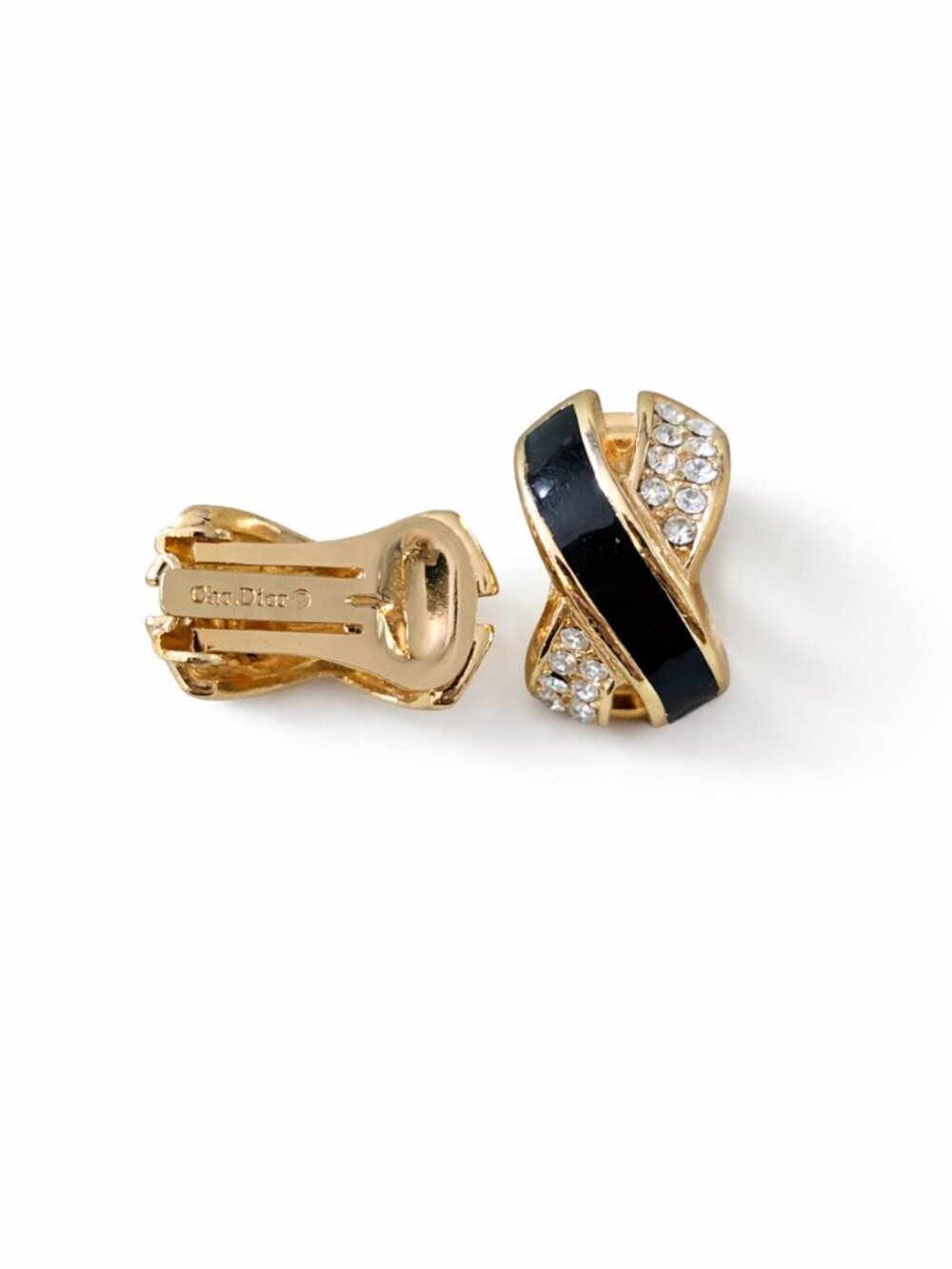 Vintage Christian Dior Clip-On Earrings - Picture 3 of 4